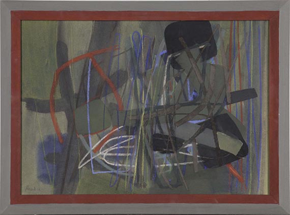 Fritz Winter - Unruhig - Frame image