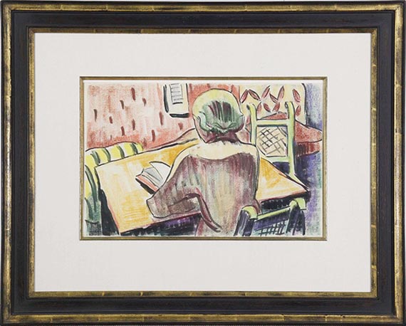 Karl Schmidt-Rottluff - Beim Lesen - Frame image