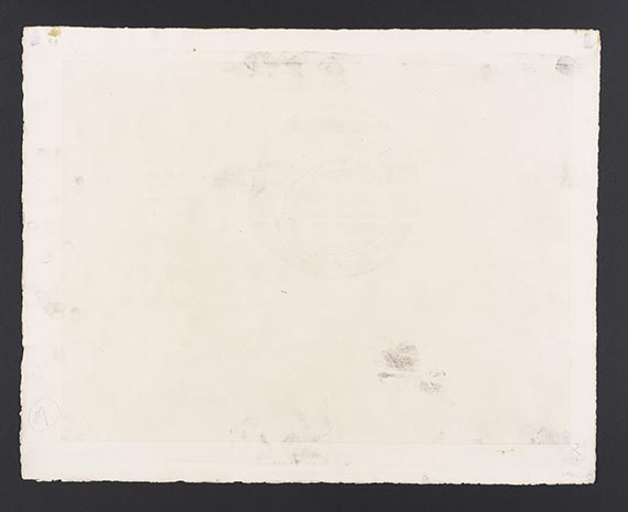 Rolf Nesch - Sonne (aus: "Schnee") - Back side