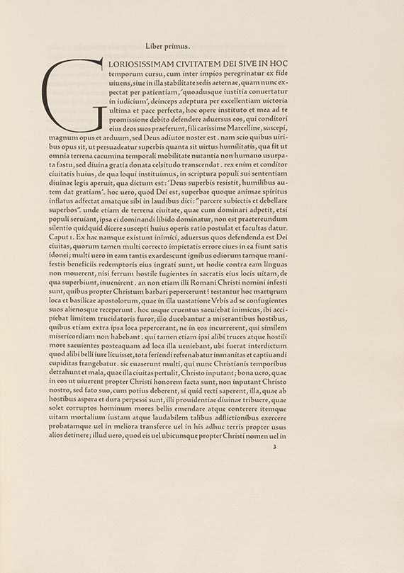 Bremer Presse - Augustinus. De civitate dei