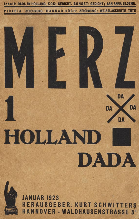 merz 1 - MERZ 1. Holland Dada