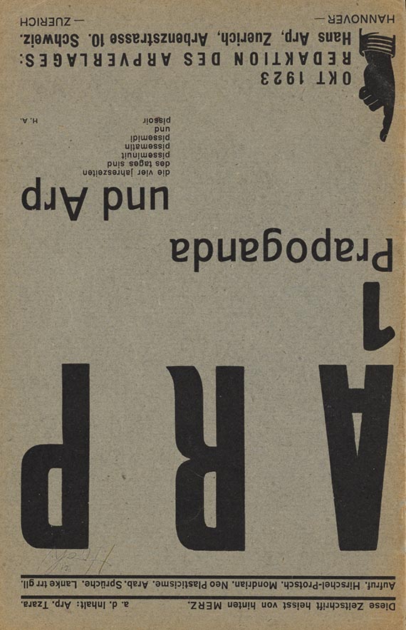 Kurt Schwitters - MERZ 6. Jmitatoren watch step! - 