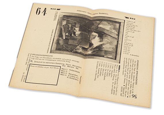 Kurt Schwitters - MERZ 6. Jmitatoren watch step! - 