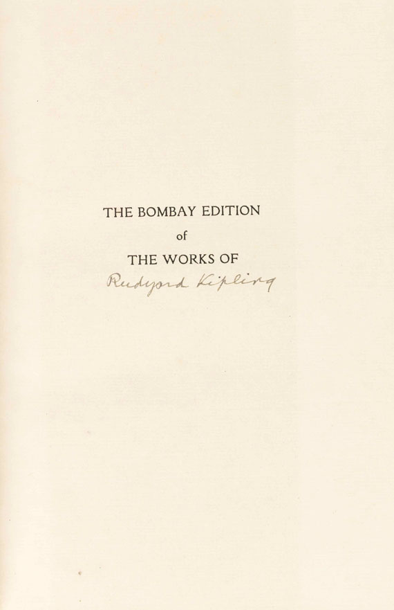 Rudyard Kipling - The works, Bombay edition. 31 Bände - 
