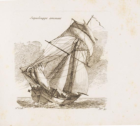 Jeanne-Francois Ozanne - Différents Sujets de Marine - 