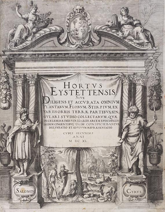 Basilius Besler - Hortus Eystettensis. Verlagseinband - 