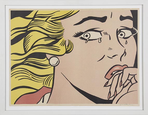 Roy Lichtenstein - Crying Girl - Frame image