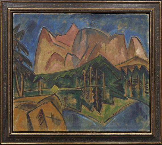 Karl Schmidt-Rottluff - Alpenlandschaft - Frame image