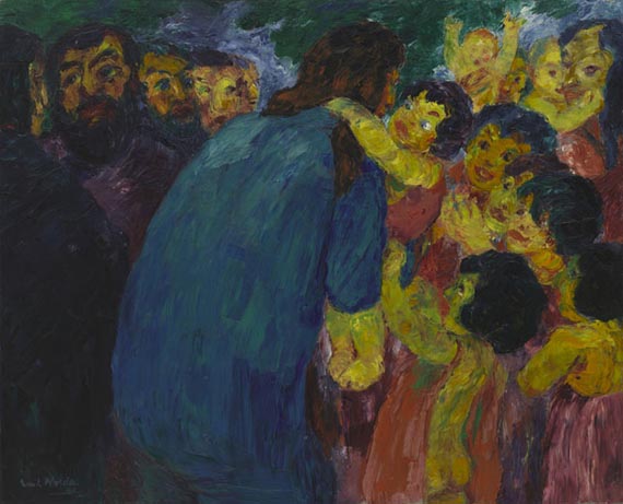 Illustration  for: Emil Nolde, Christus und die Kinder (Christ and the Children), 1910, oil on canvas, Museum of Modern Art, New York. &copy; Nolde Stiftung Seeb&uuml;ll 