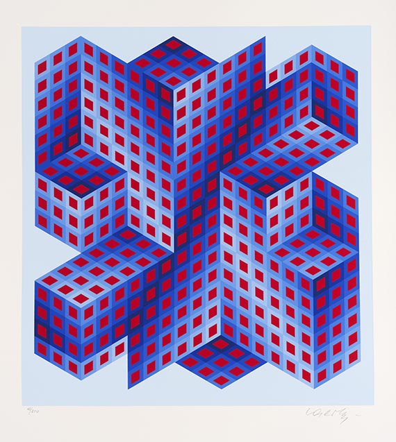 Victor Vasarely - Mappe Vasarely, Texte Otto Hahn - 