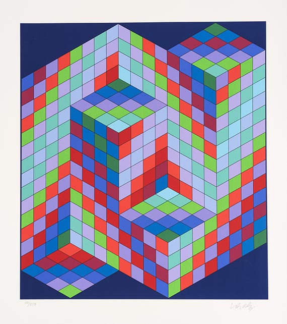 Victor Vasarely - Mappe Vasarely, Texte Otto Hahn