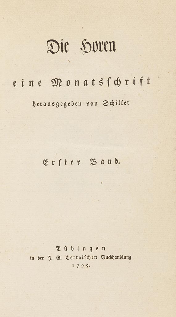 Friedrich Schiller - Die Horen 12 Bände